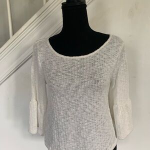 BB Dakota Textured Cream Blouse